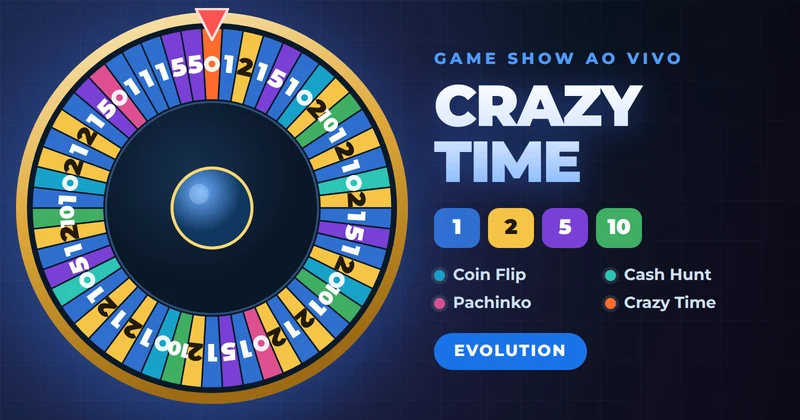 Crazy Time, game show ao vivo da Evolution